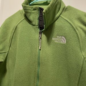 North face green fleece